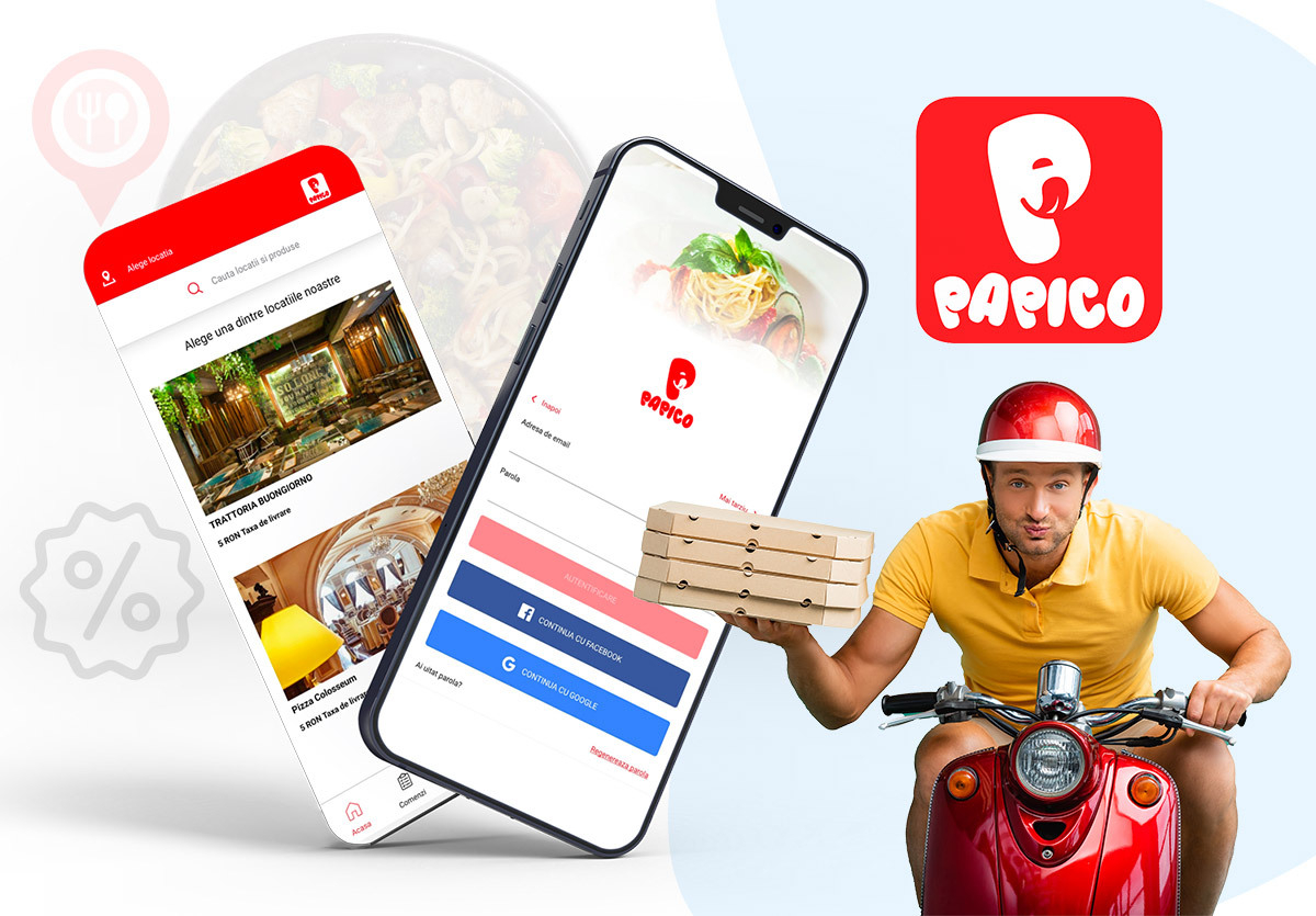 Papico Delivery - Aplicatie Mobile Android si iOS pentru livrare mancare